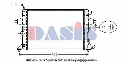 AKS DASIS 151670n -  Радиатор, охлаждение двигателя
